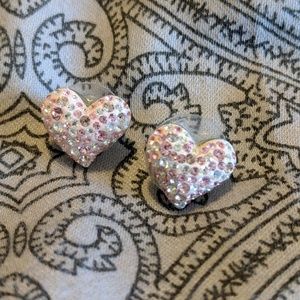 Swarovski Crystal Heart Earrings
